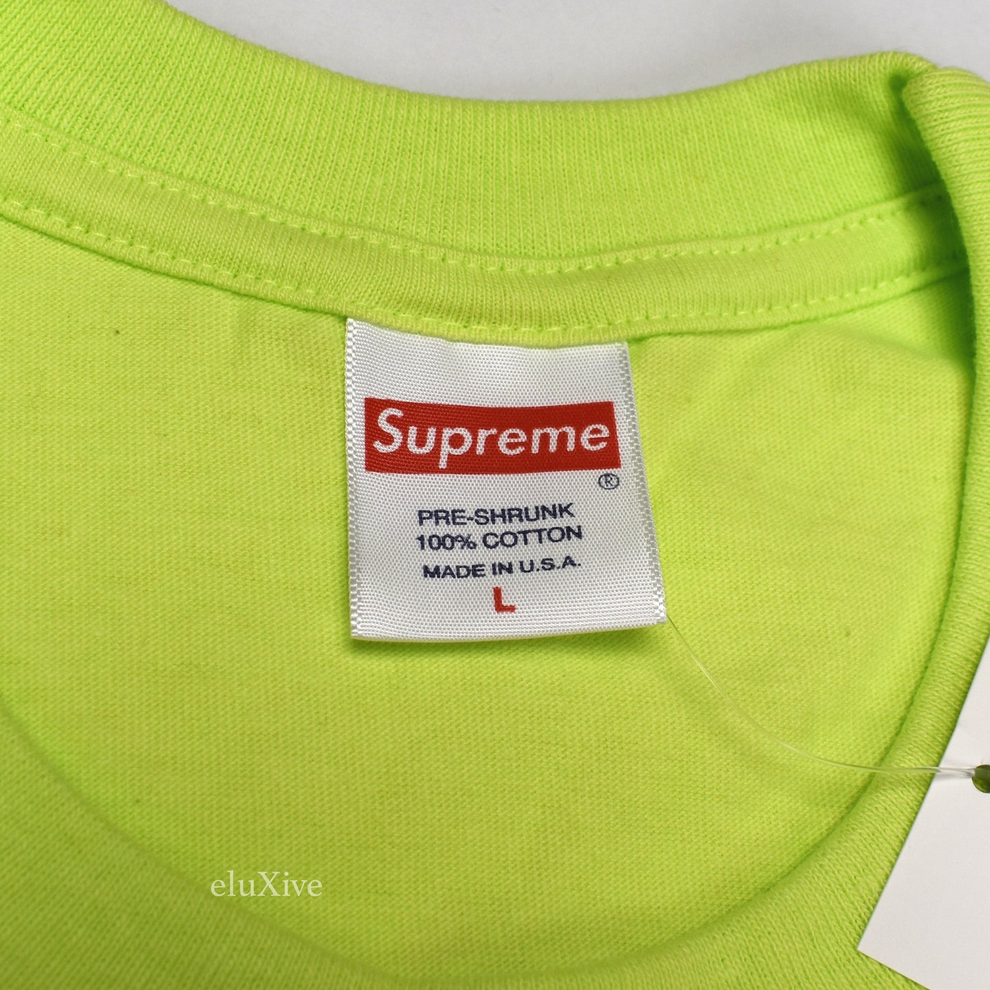 Supreme - Neon Green Keyboard Logo T-Shirt