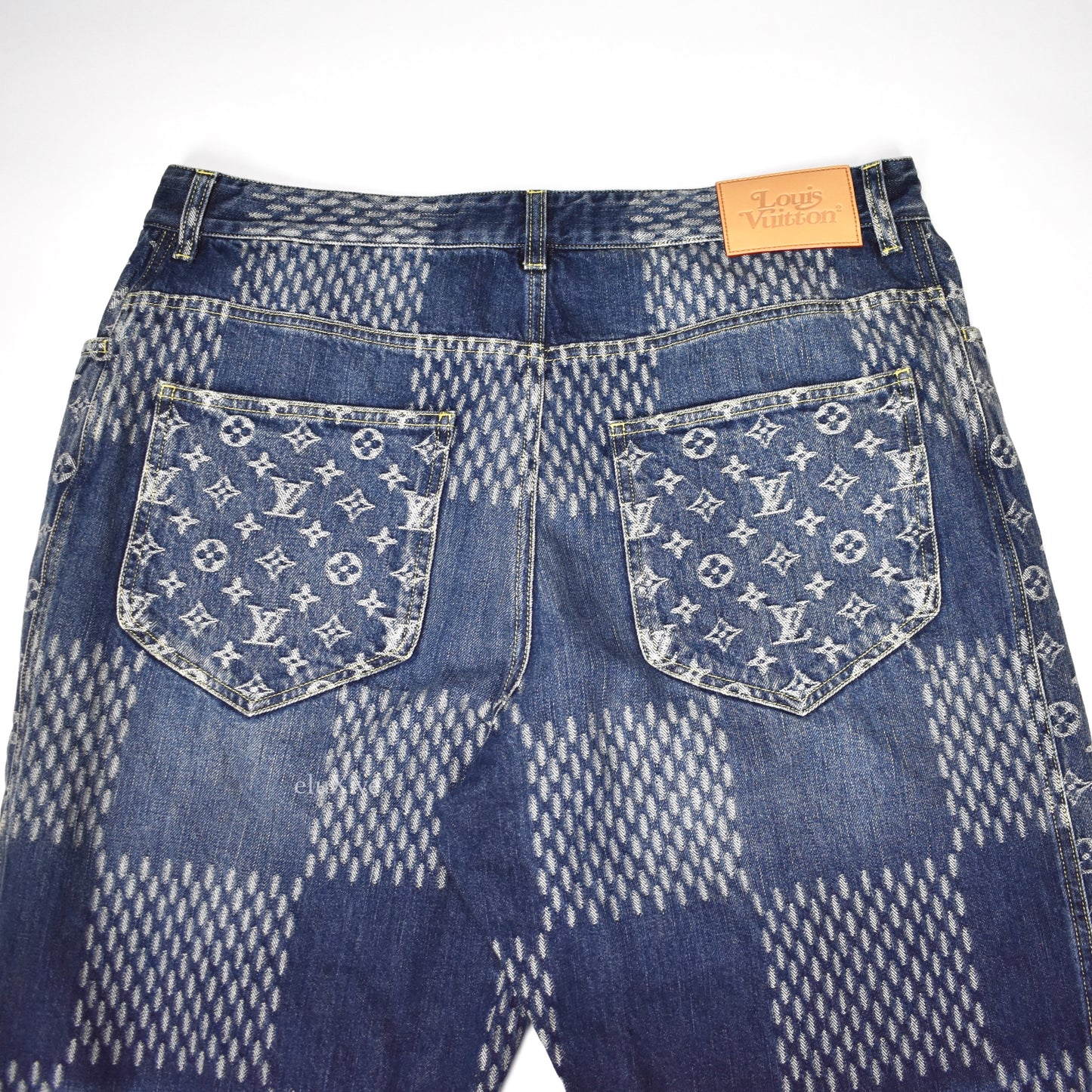 Louis Vuitton x Nigo - Giant Damier Waves Monogram Denim Jeans
