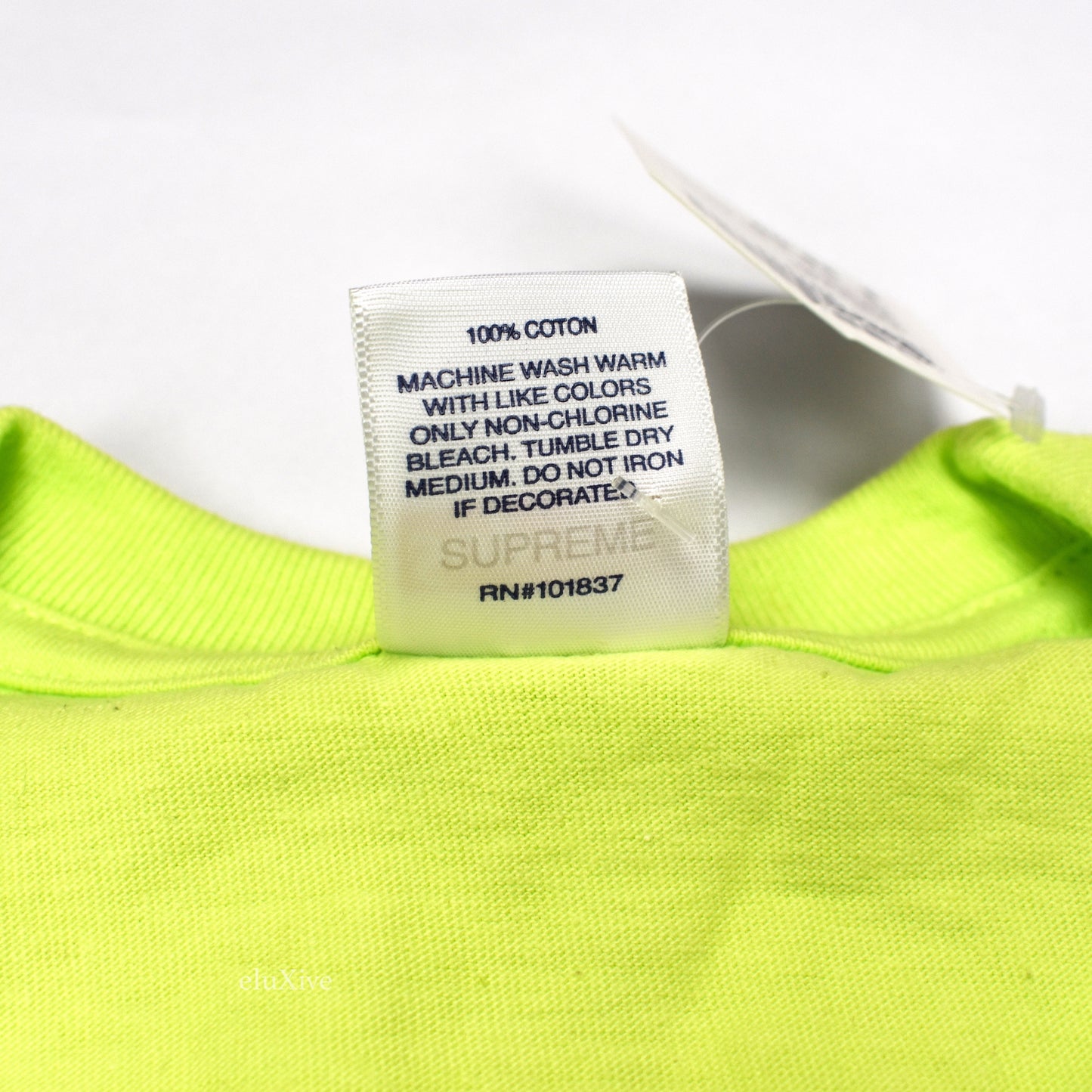 Supreme - Neon Green Keyboard Logo T-Shirt