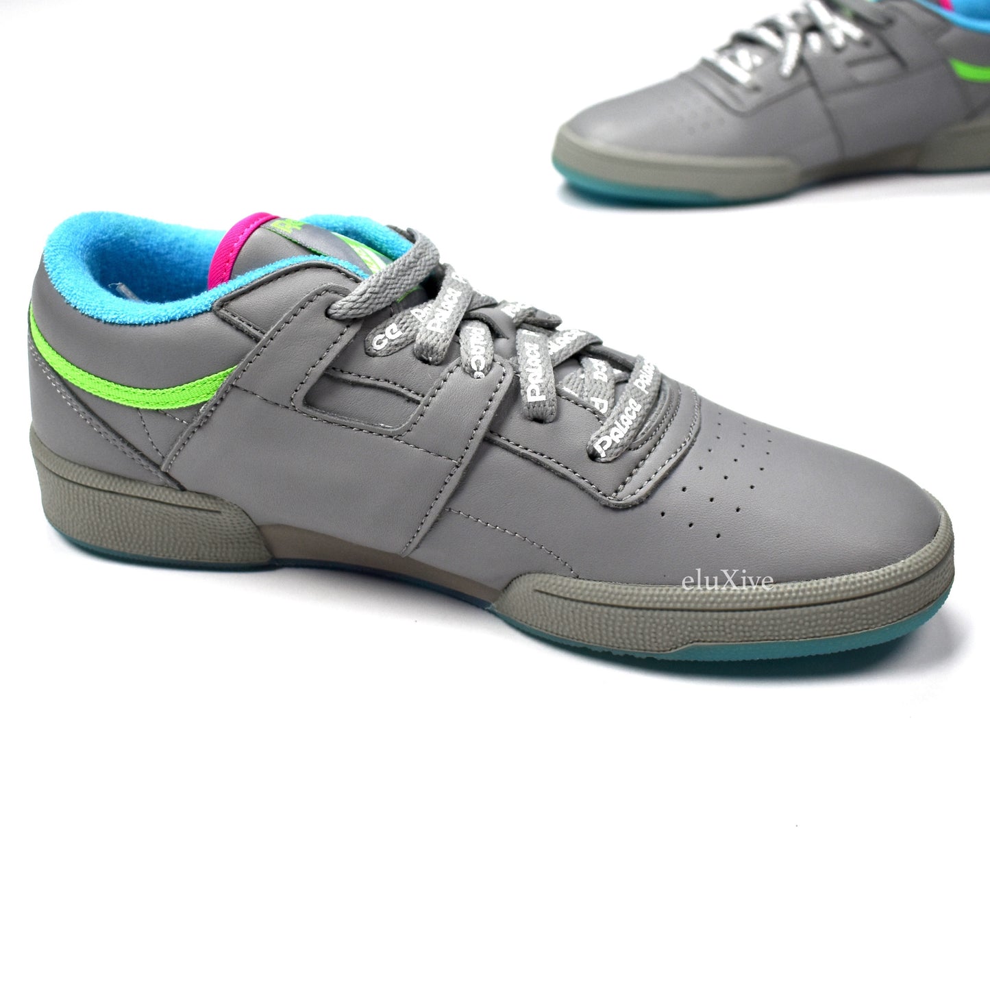 Palace x Reebok - Gray Club Workout Sneakers
