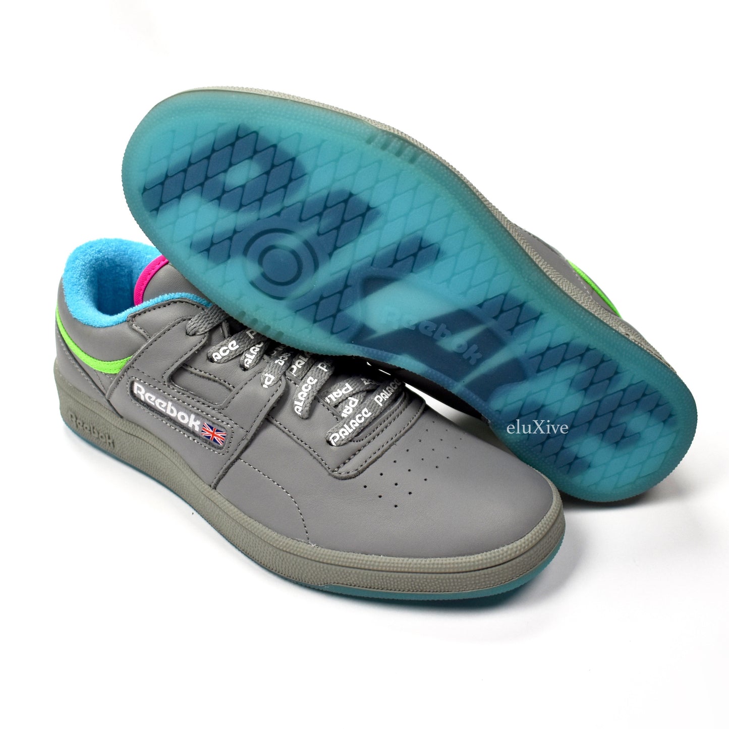 Palace x Reebok - Gray Club Workout Sneakers