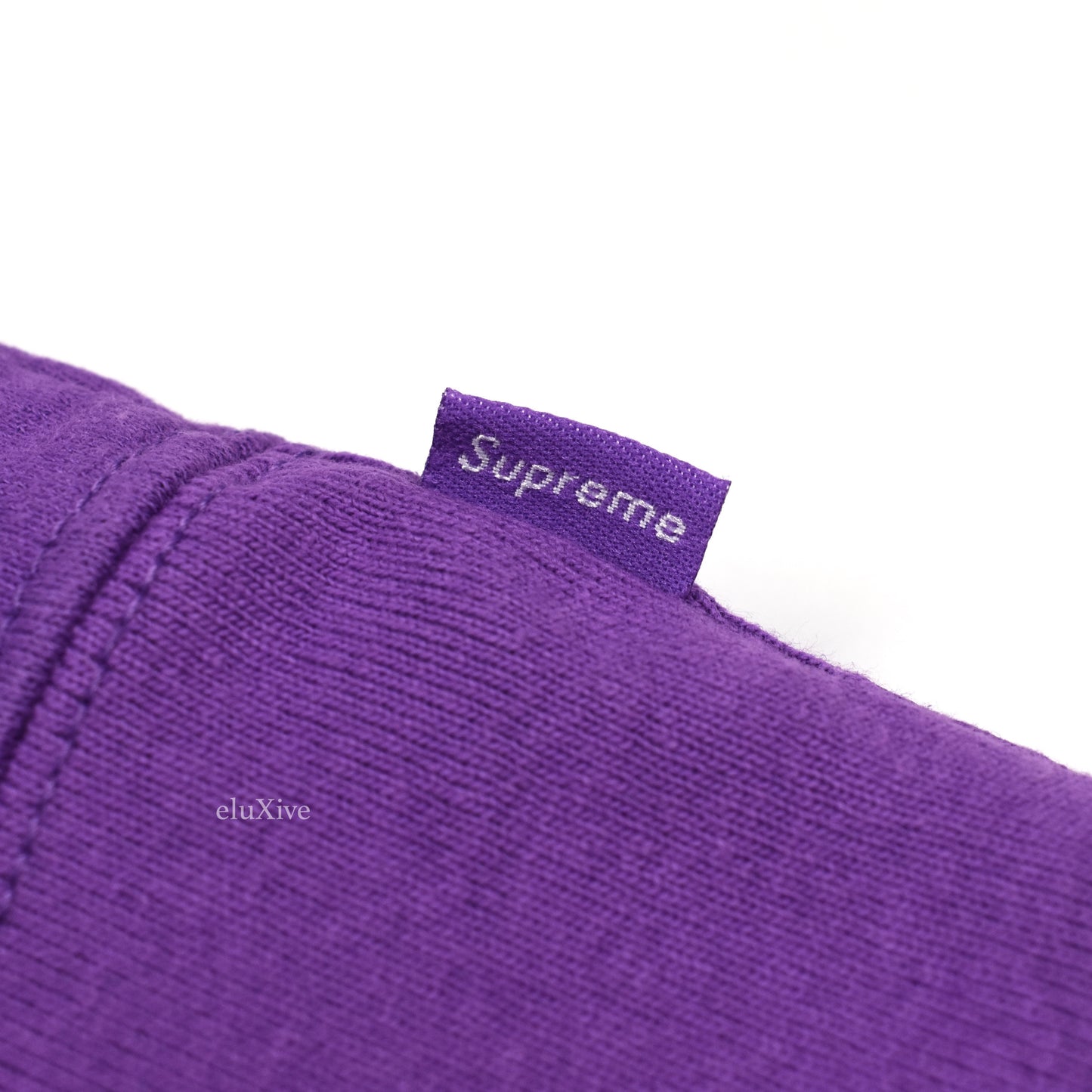 Supreme - Purple Cutout Box Logo Sweatshirt