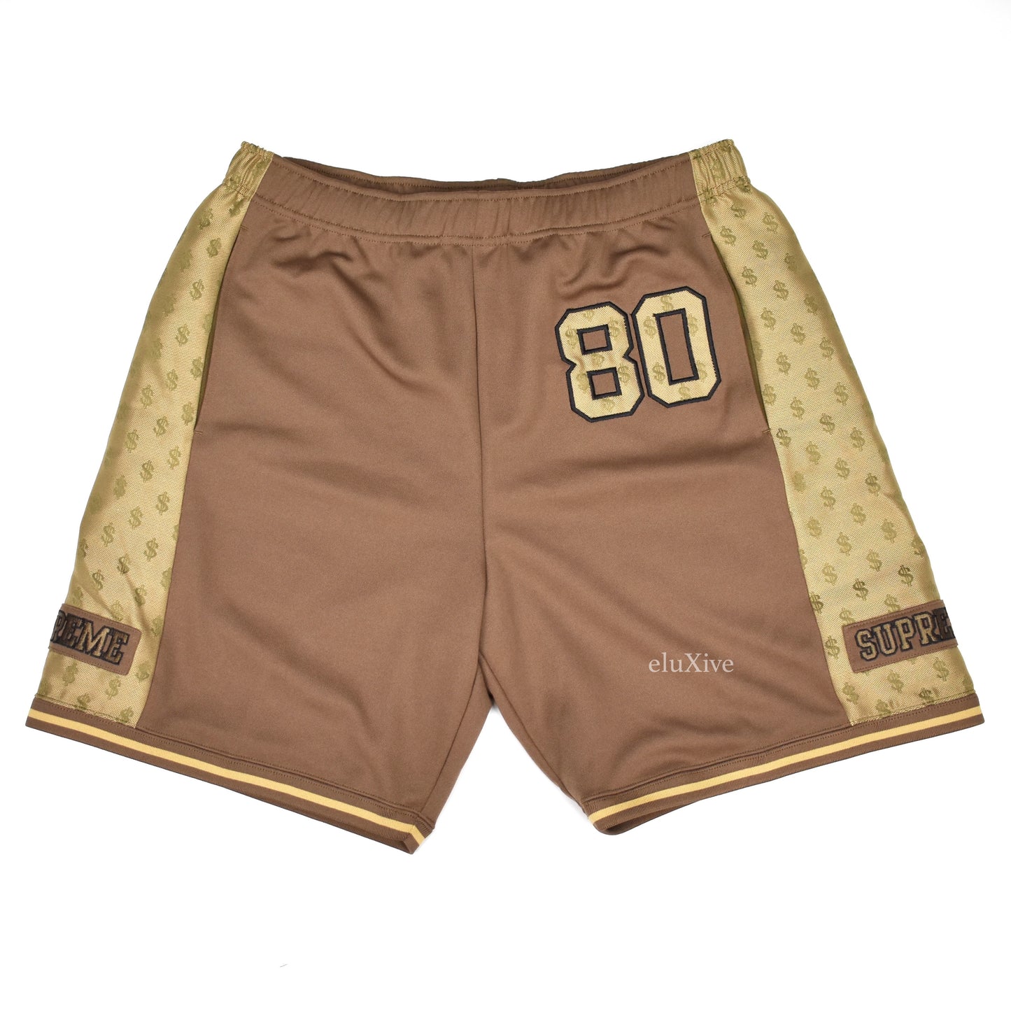 Supreme - Brown Monogram Logo Shorts