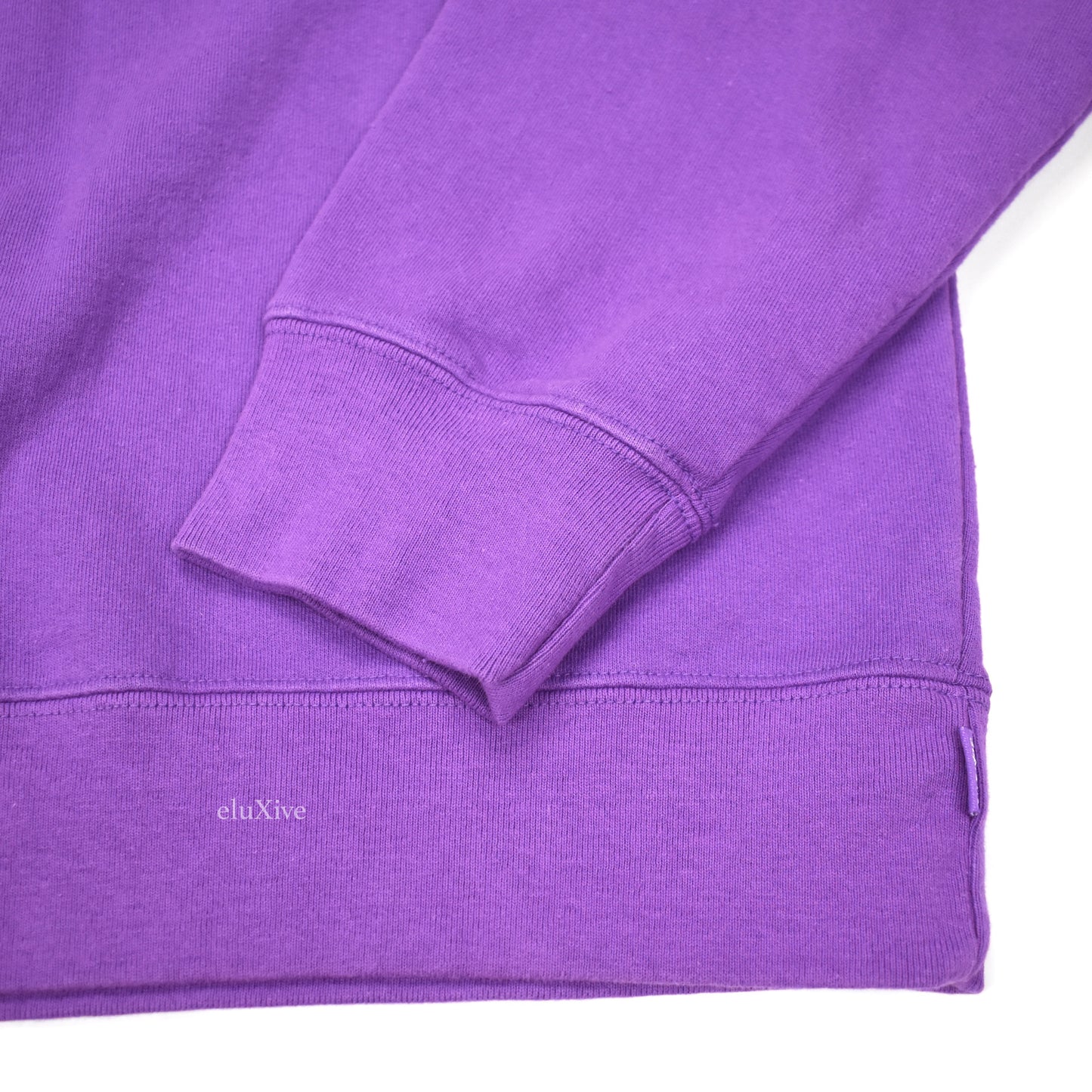 Supreme - Purple Cutout Box Logo Sweatshirt