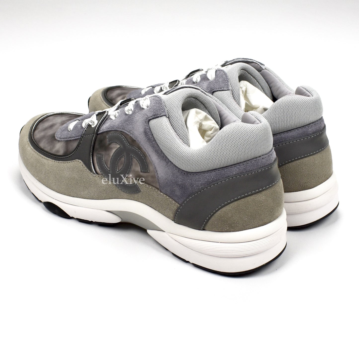 Chanel - Classic Monogram Logo Trainer (Gray)