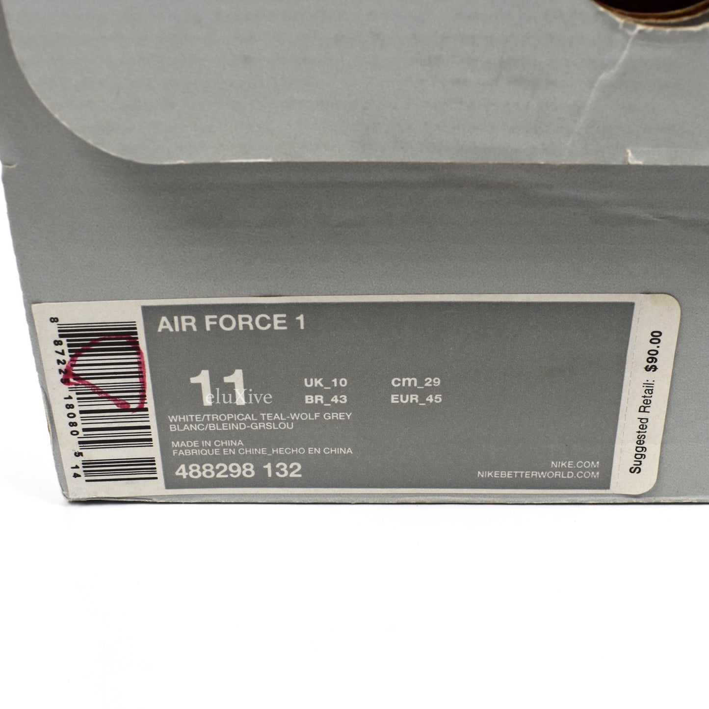 Nike - Air Force 1 (Tropical Teal/White)