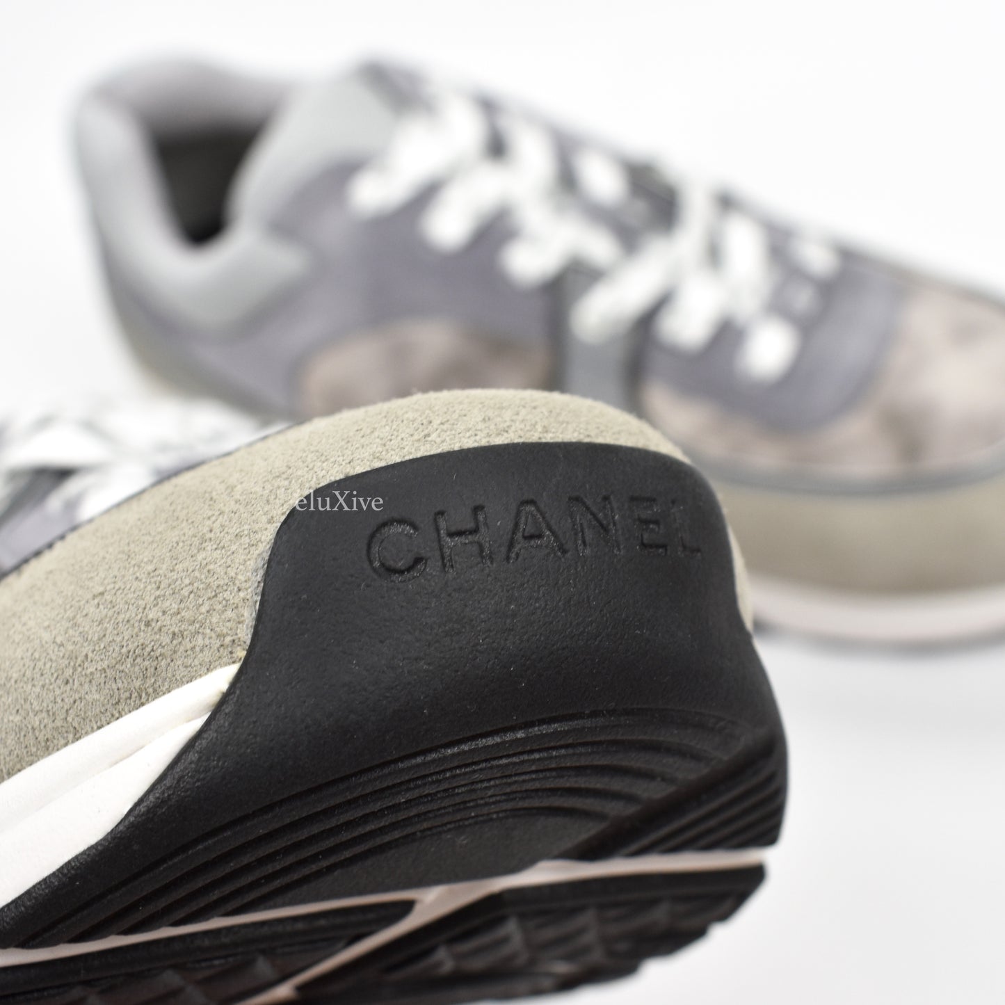 Chanel - Classic Monogram Logo Trainer (Gray)