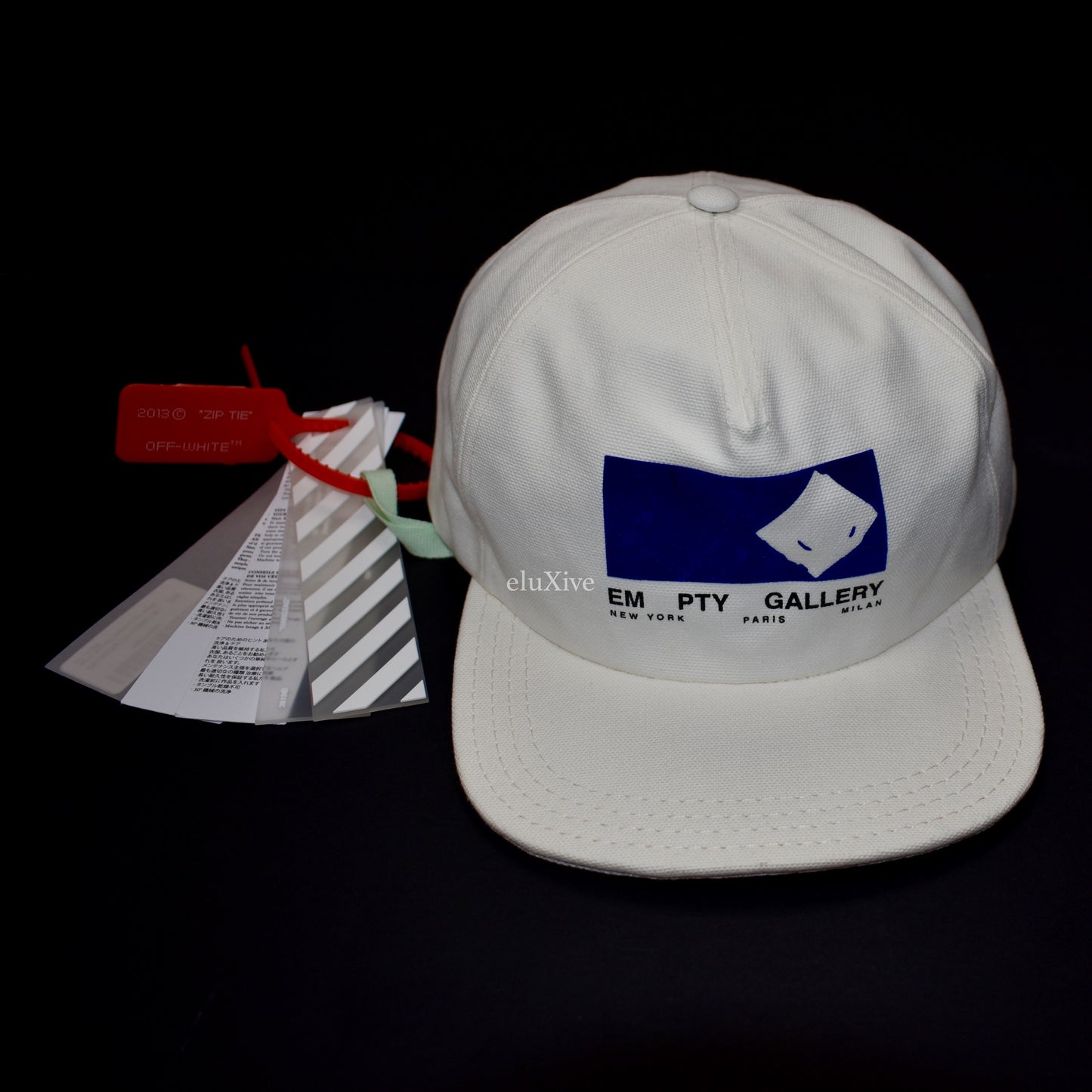 Off-White - EMPTY GALLERY Velvet Logo Hat