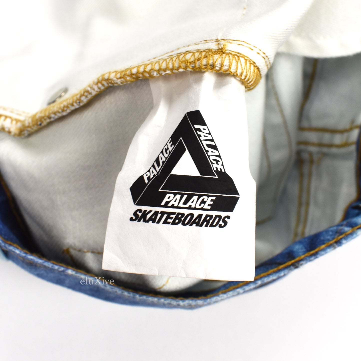 Palace - Double Denim Allover Print Jeans