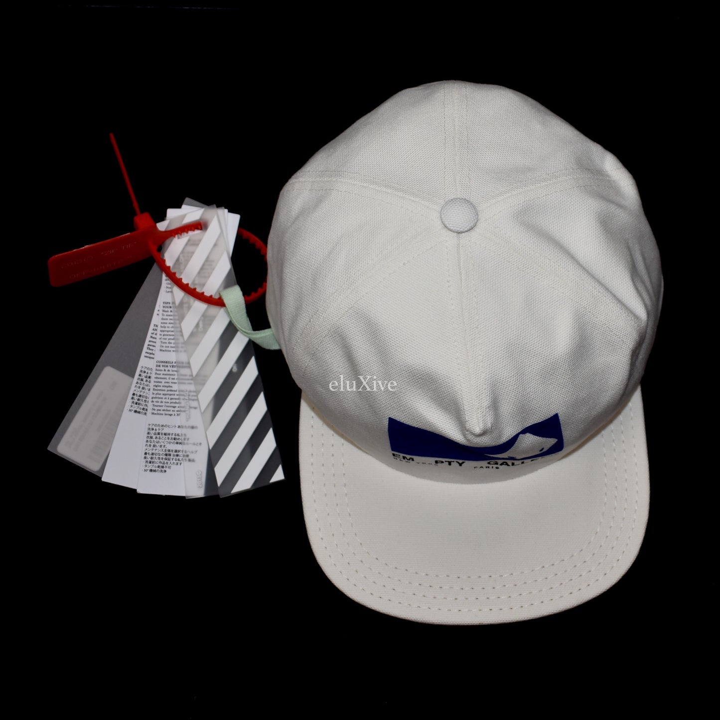 Off-White - EMPTY GALLERY Velvet Logo Hat
