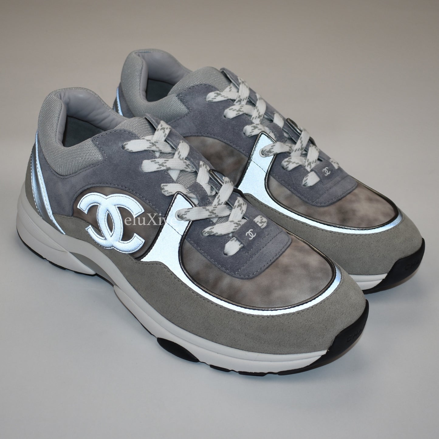Chanel - Classic Monogram Logo Trainer (Gray)