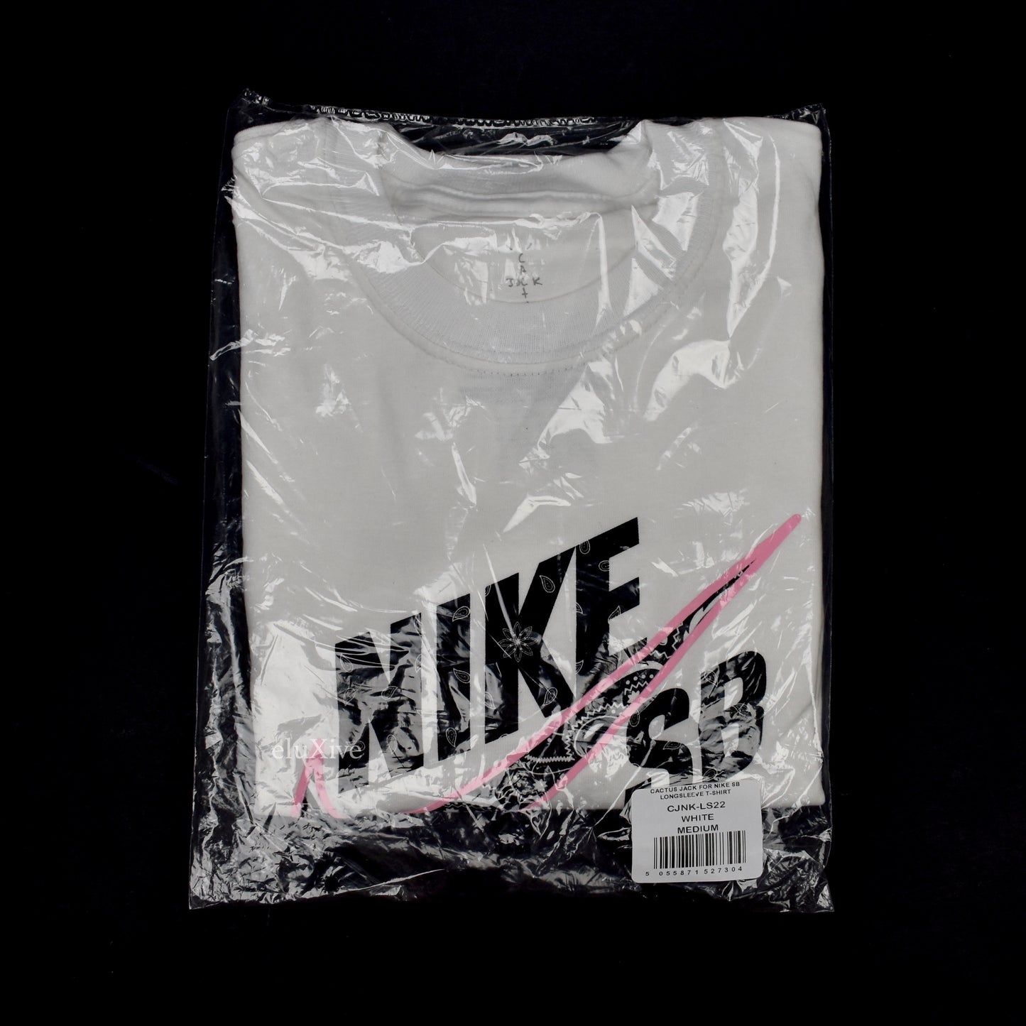 Nike x Travis Scott - Paisley SB Logo L/S T-Shirt (White)