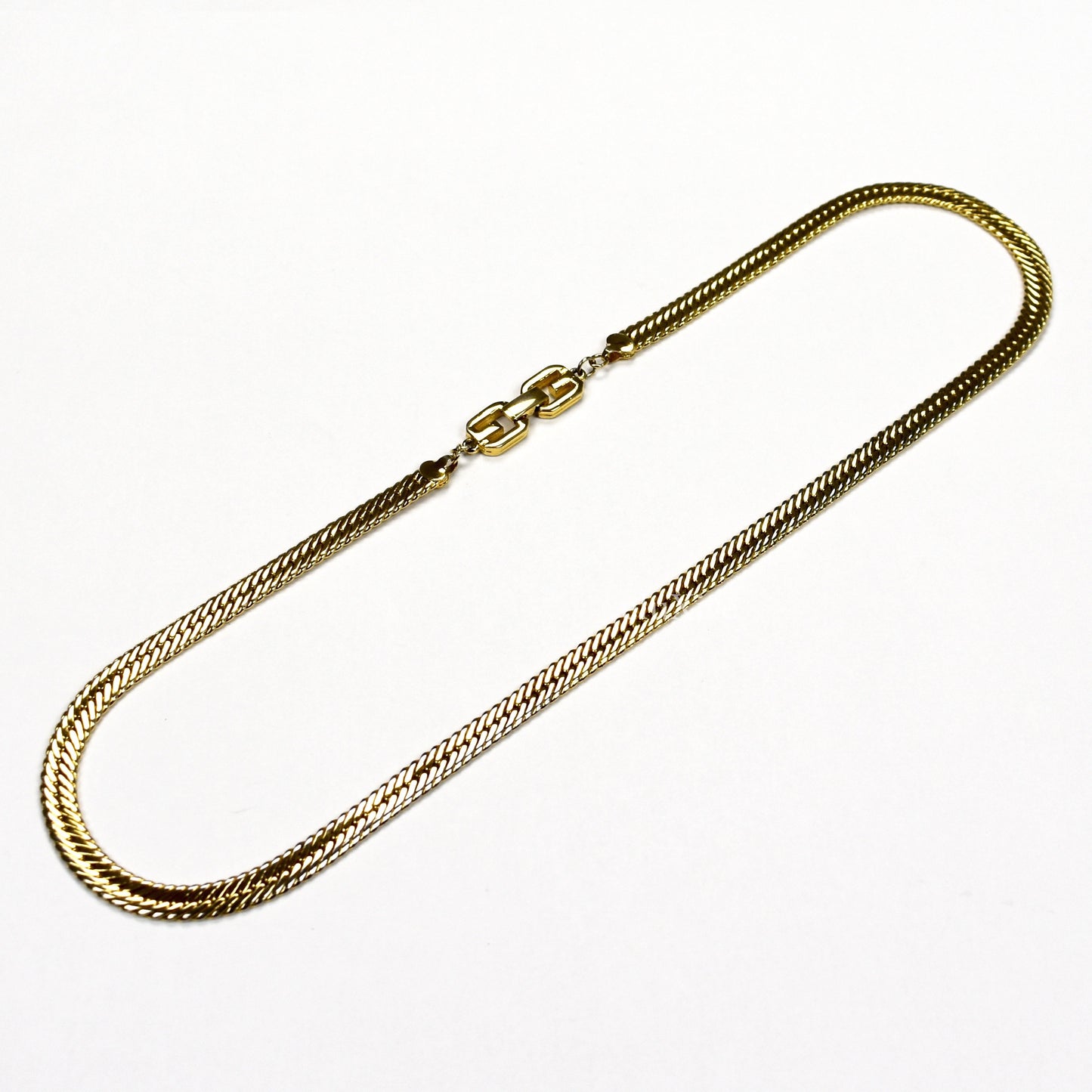 Givenchy - 25" Gold Herringbone Chain Necklace