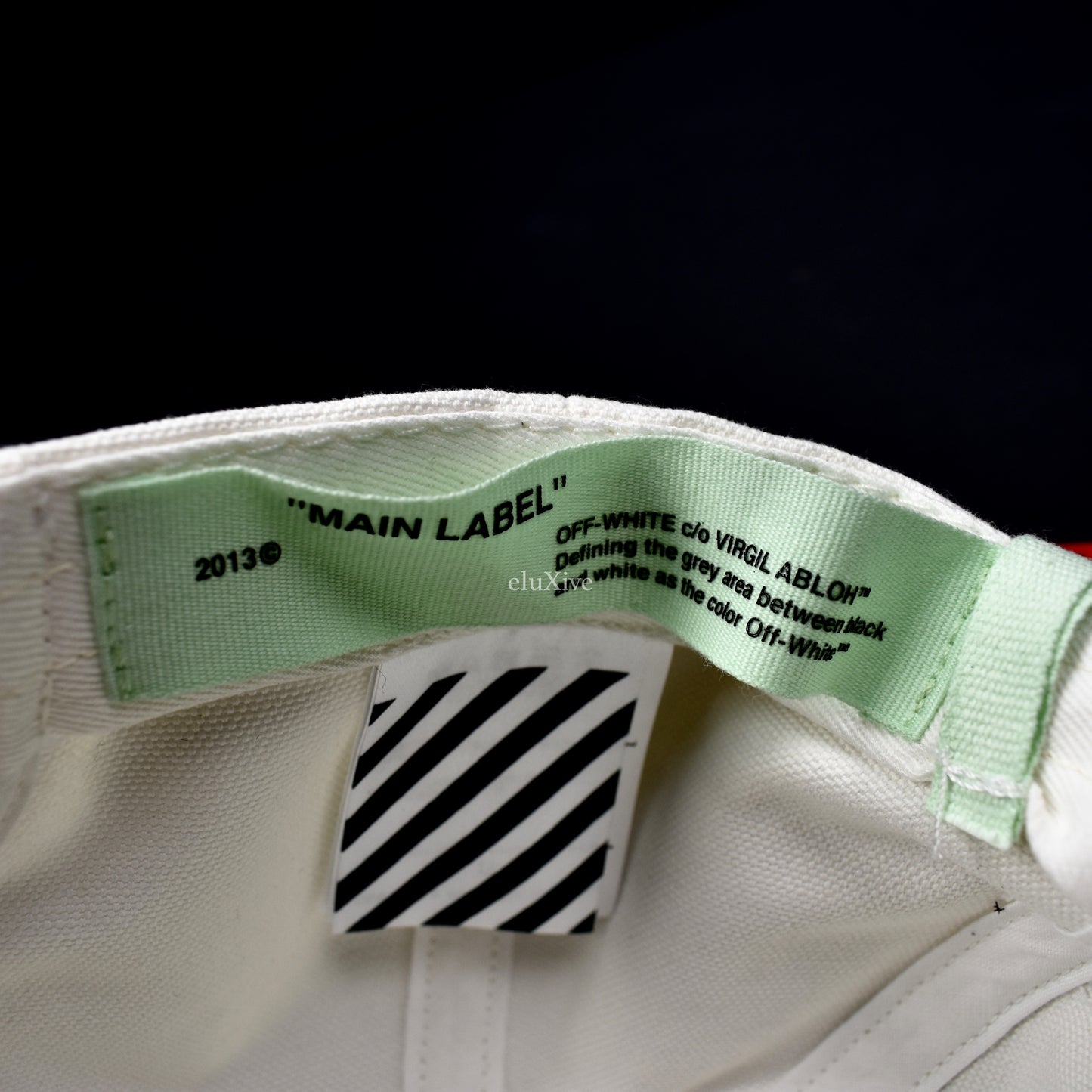 Off-White - EMPTY GALLERY Velvet Logo Hat