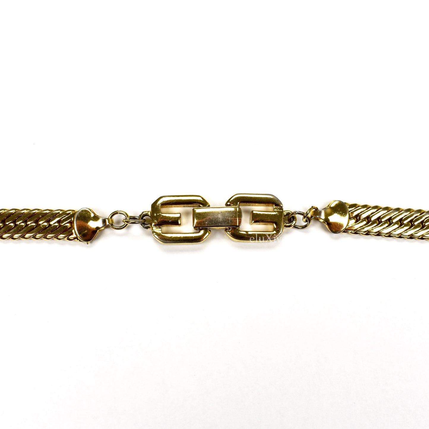 Givenchy - 25" Gold Herringbone Chain Necklace