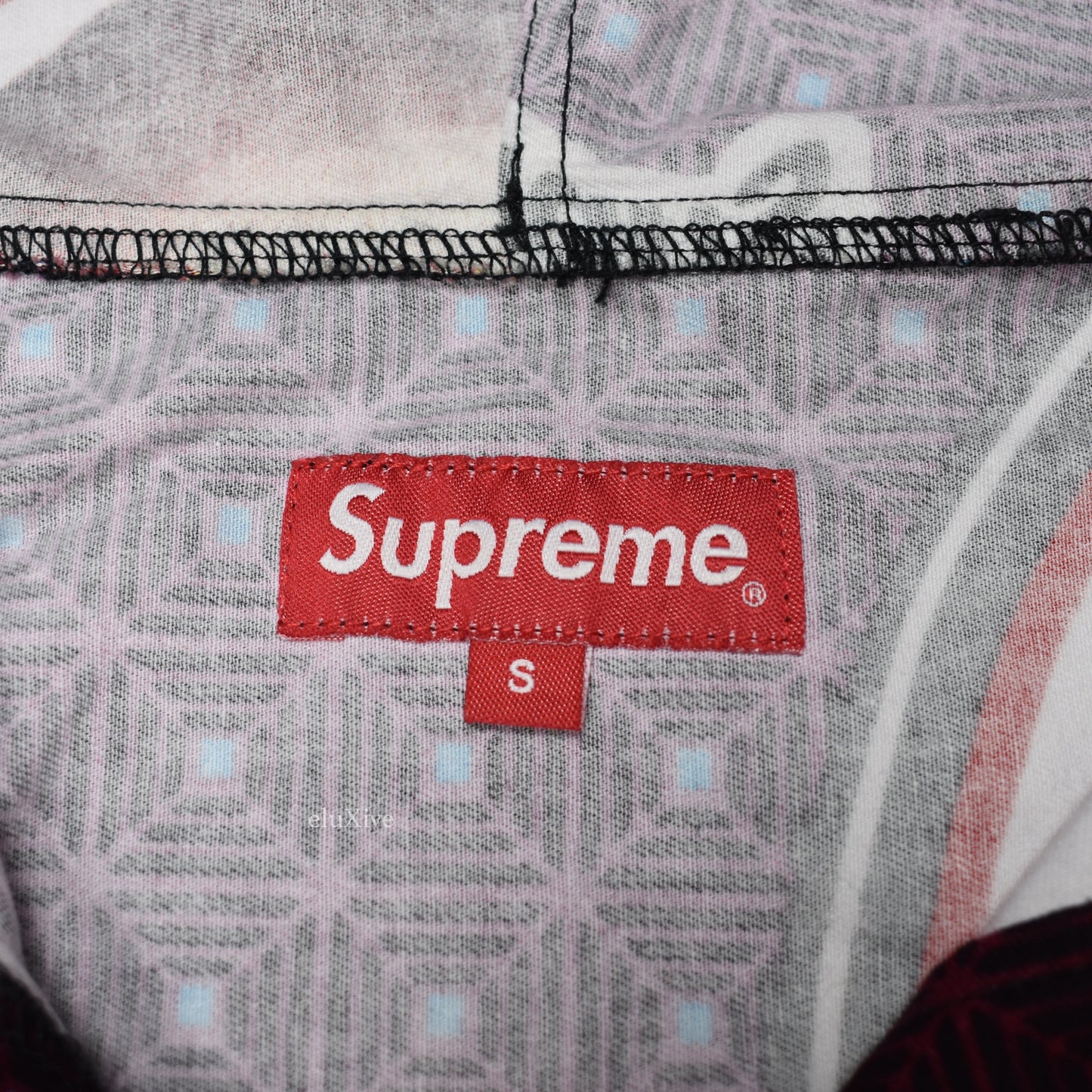 Supreme - Maroon Obama Print Anorak