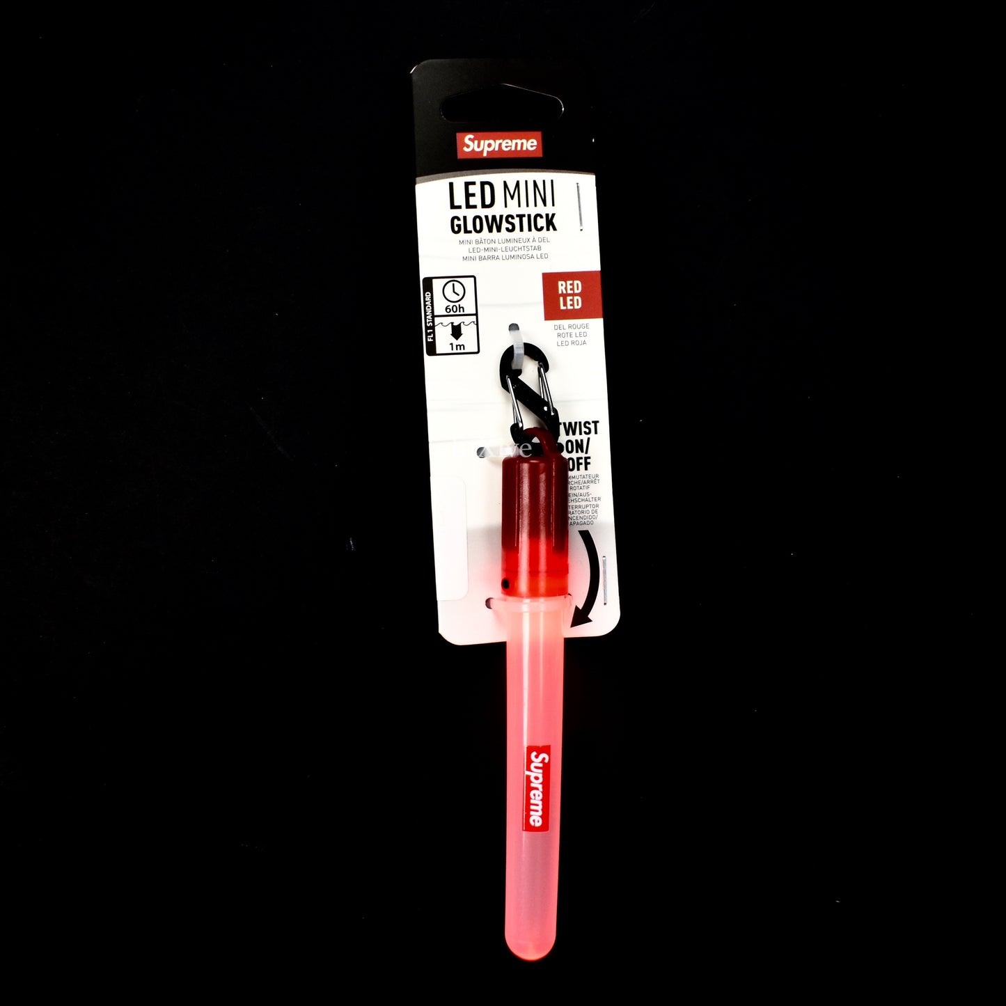 Supreme - SS18 Box Logo LED Glowstick Keychain