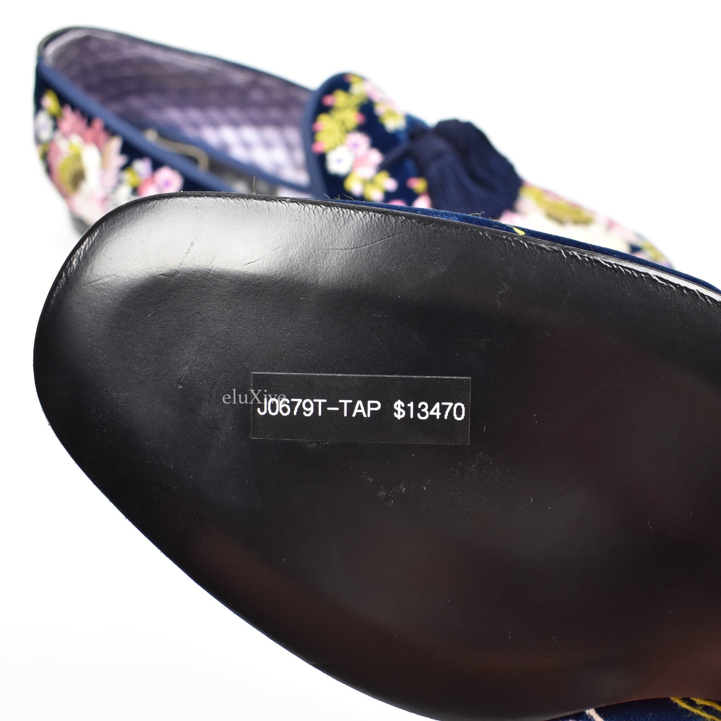 Tom Ford - Hand Embroidered Floral Velvet Loafers