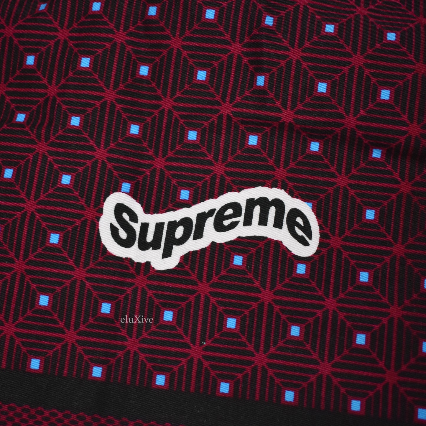 Supreme - Maroon Obama Print Anorak