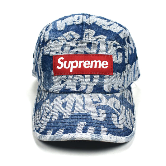 Supreme - Fat Tip Jacquard Denim Box Logo Hat (Blue)