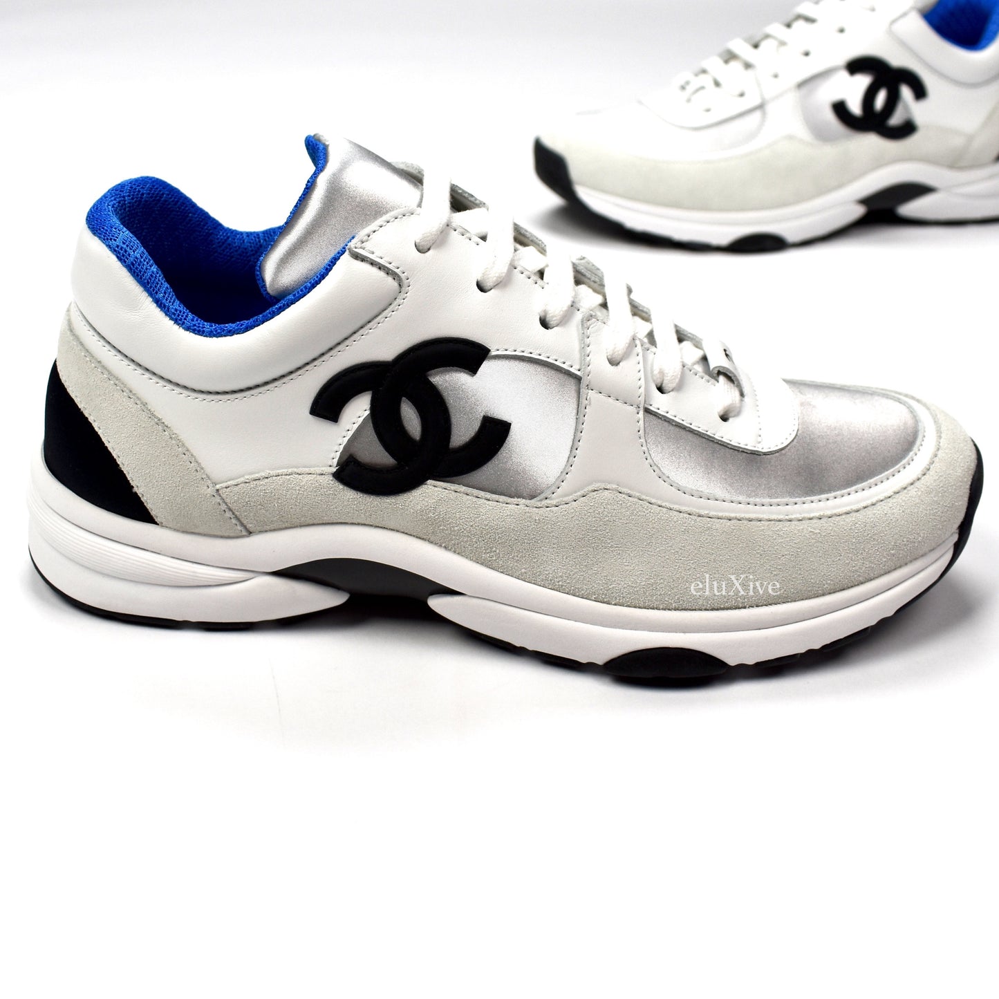 Chanel - Classic Monogram Logo Trainer (White/Blue)