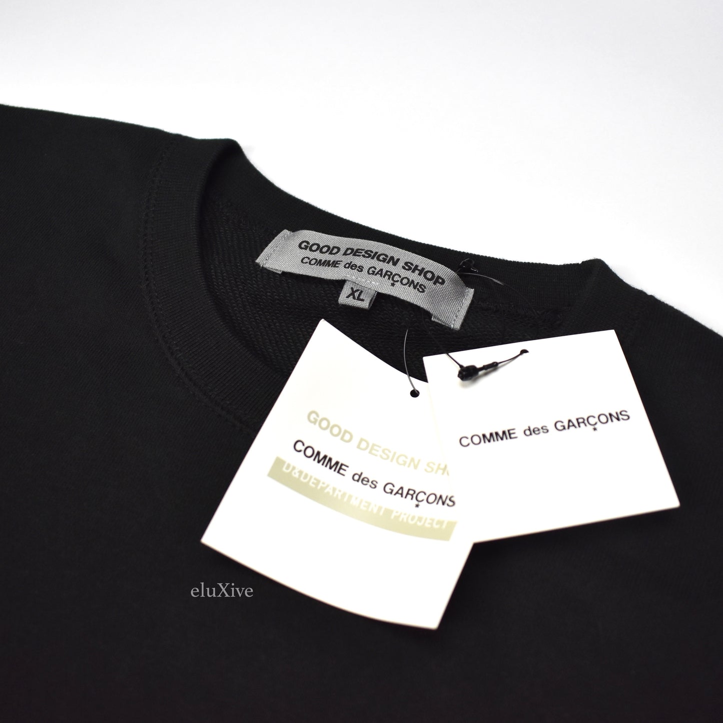 Comme Des Garcons - Black Logo Crewneck Sweatshirt