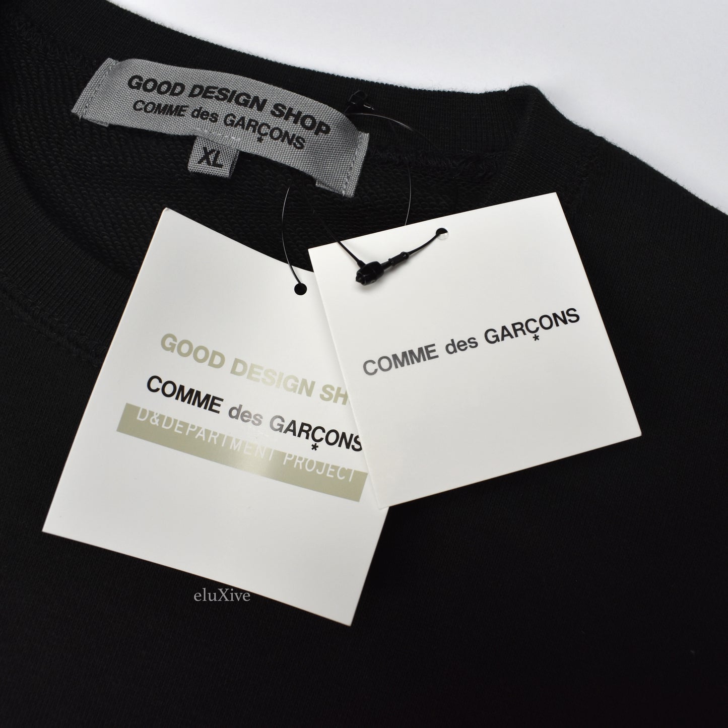Comme Des Garcons - Black Logo Crewneck Sweatshirt