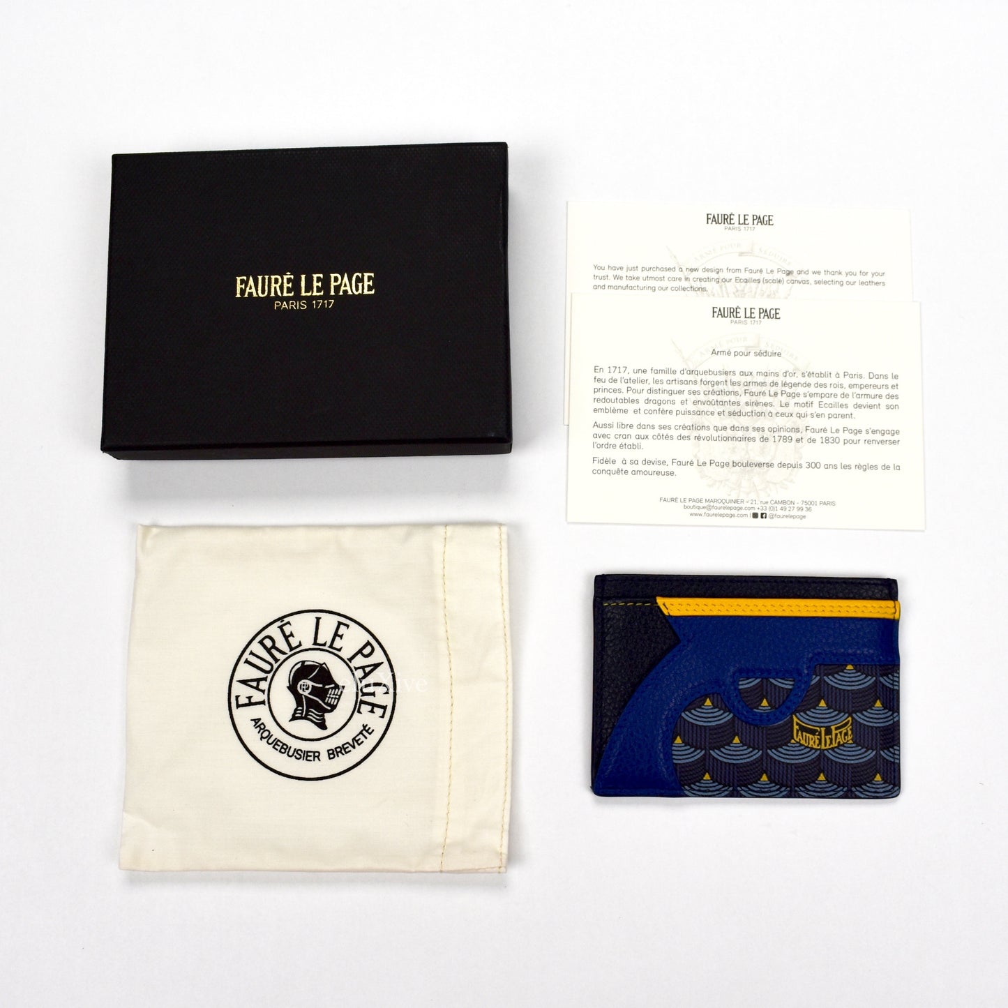 Faure Le Page - Paris Blue Gangsta Card Holder