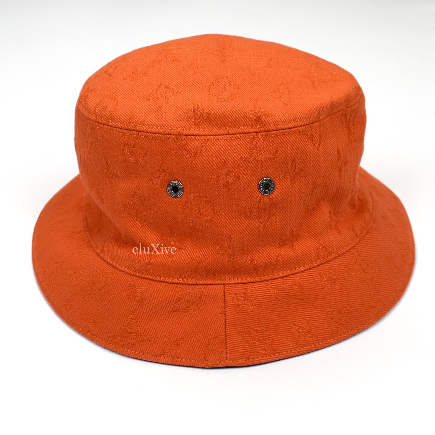 Louis Vuitton - Monogram Denim Woven Bucket Hat (Orange)