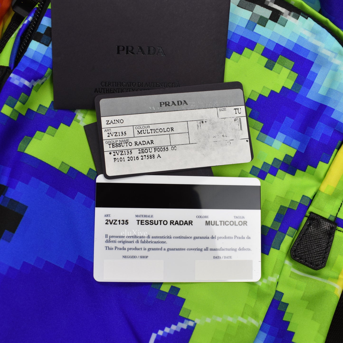 Prada - Radar Print Nylon Backpack