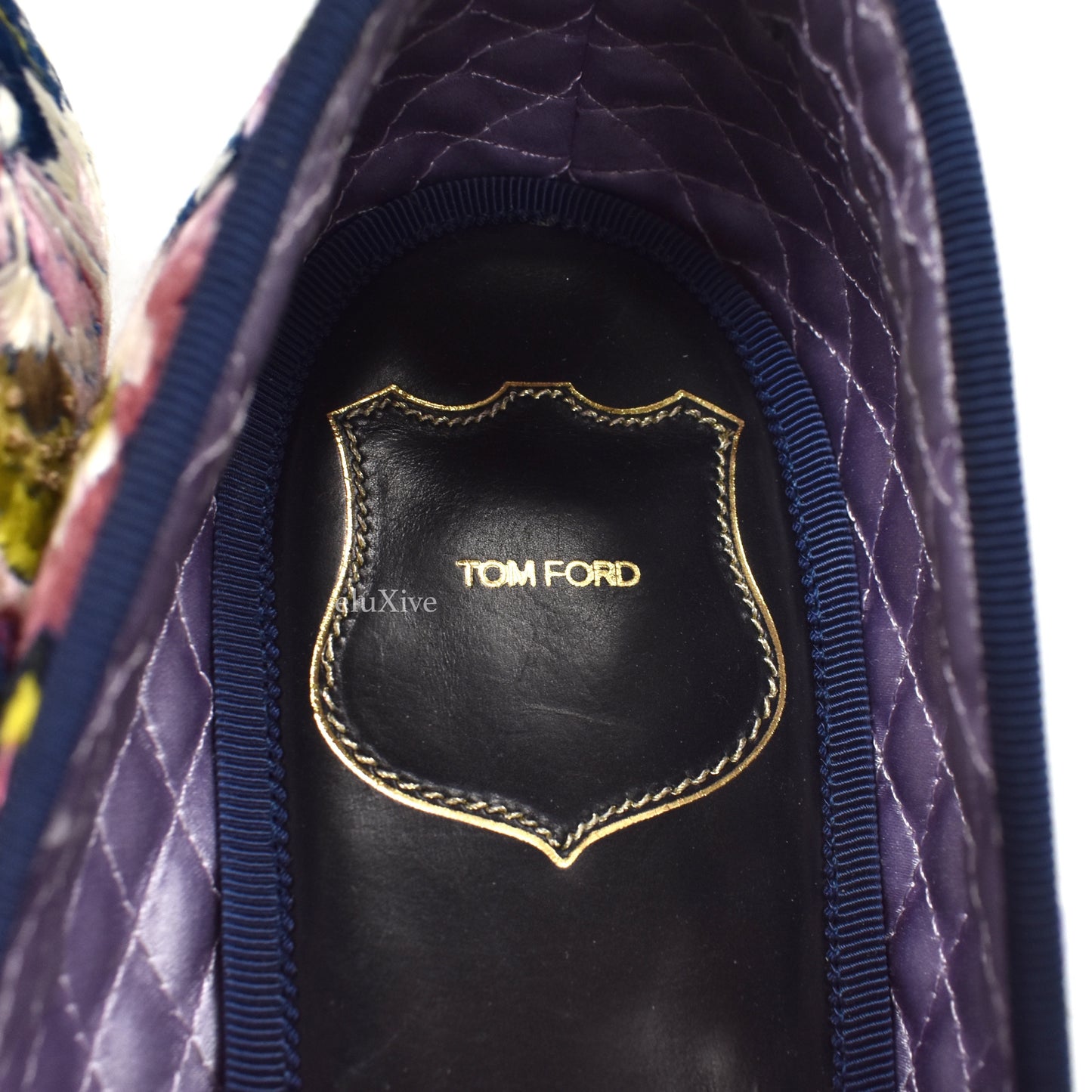 Tom Ford - Hand Embroidered Floral Velvet Loafers