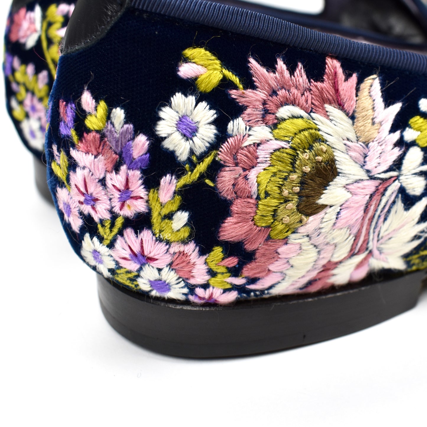 Tom Ford - Hand Embroidered Floral Velvet Loafers