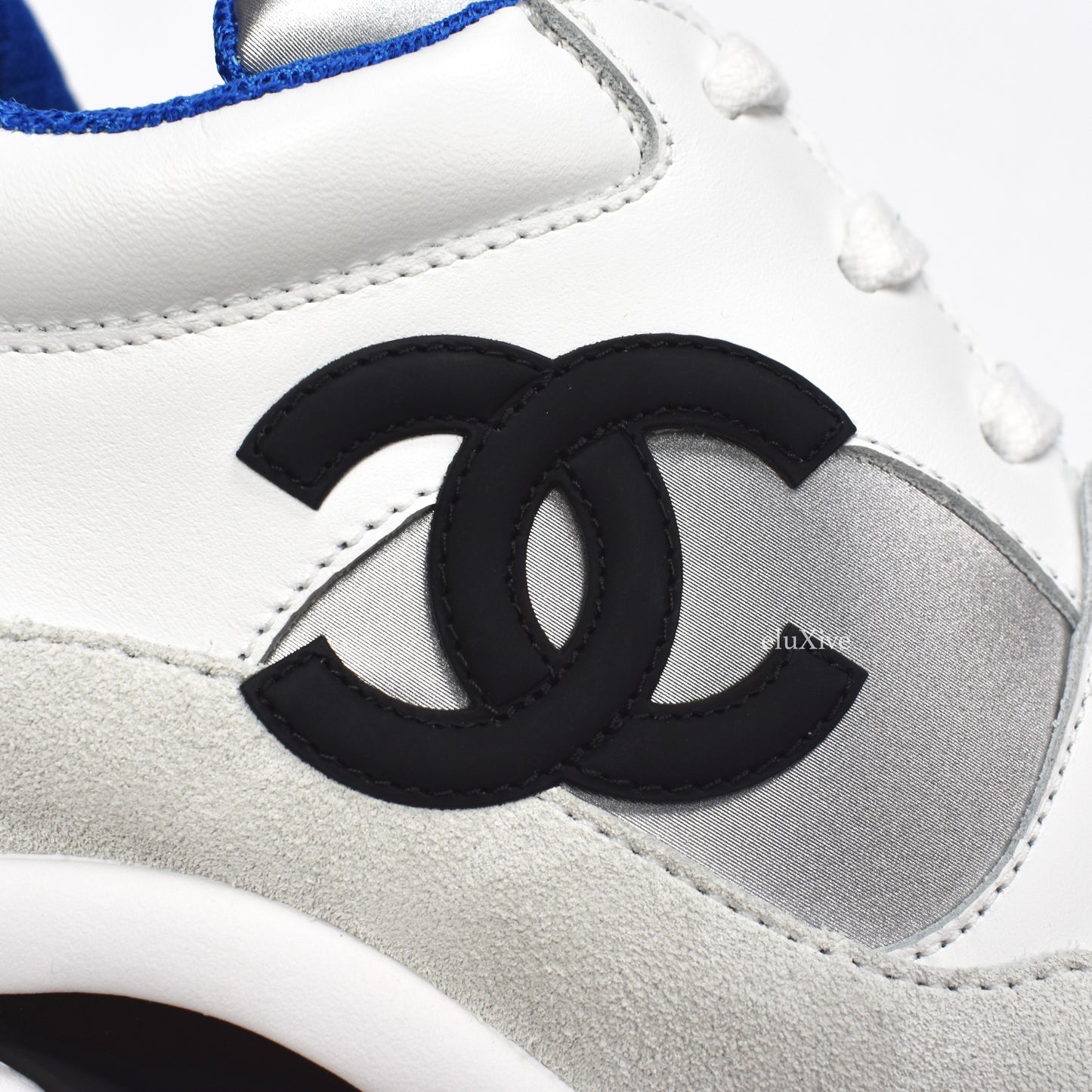 Chanel - Classic Monogram Logo Trainer (White/Blue)
