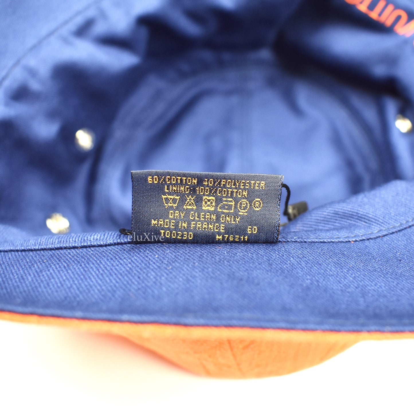 Louis Vuitton - Monogram Denim Woven Bucket Hat (Orange)