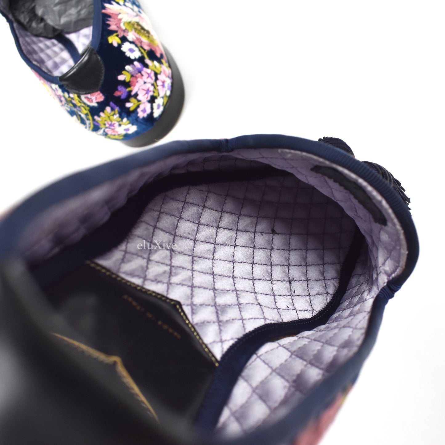 Tom Ford - Hand Embroidered Floral Velvet Loafers