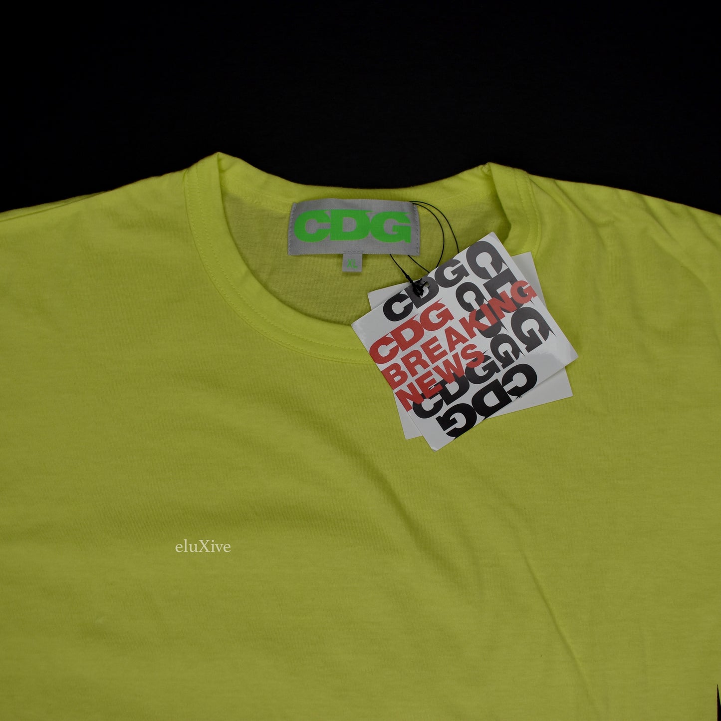 Comme Des Garcons - Yellow CDG Logo S/S T-Shirt