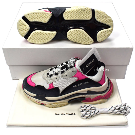 Balenciaga - Women's Triple S Trainer (White / Pink)