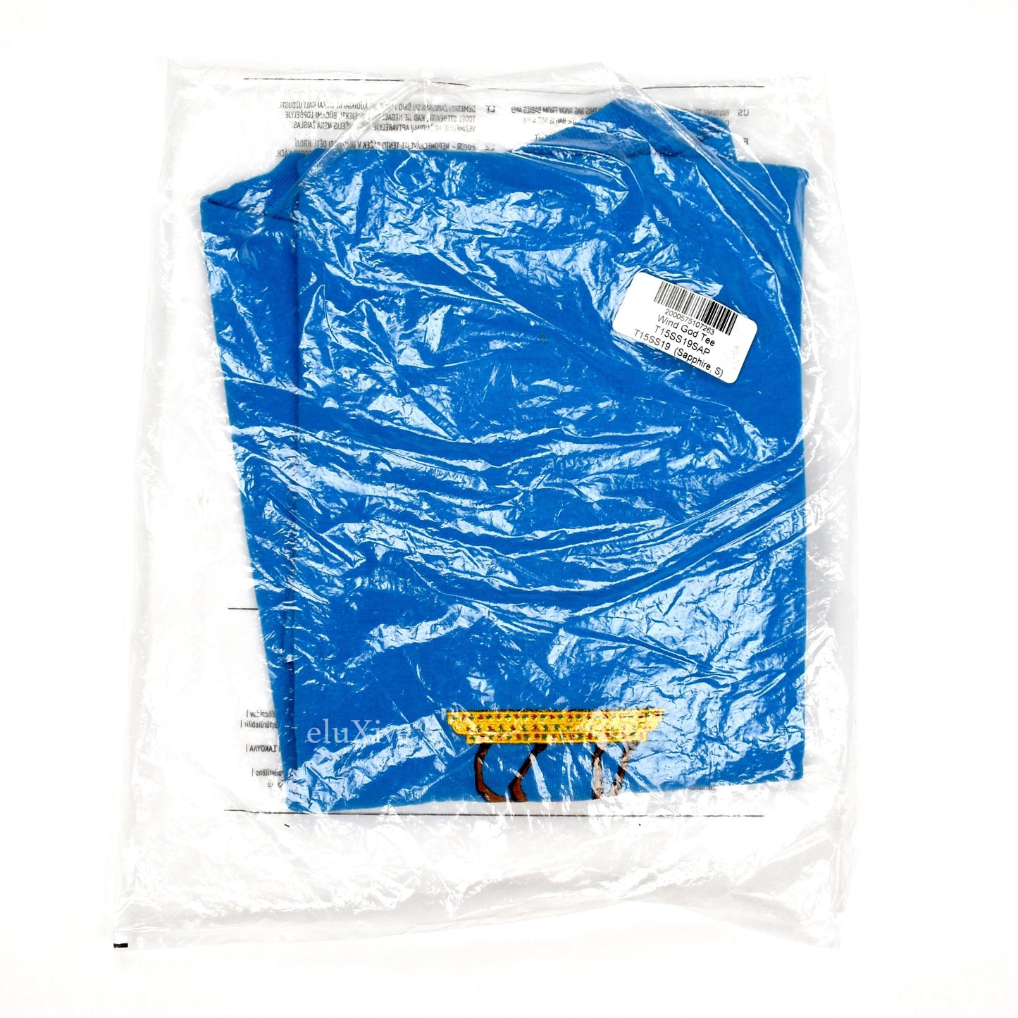 Noah - Wind God Embroidered T-Shirt (Blue)