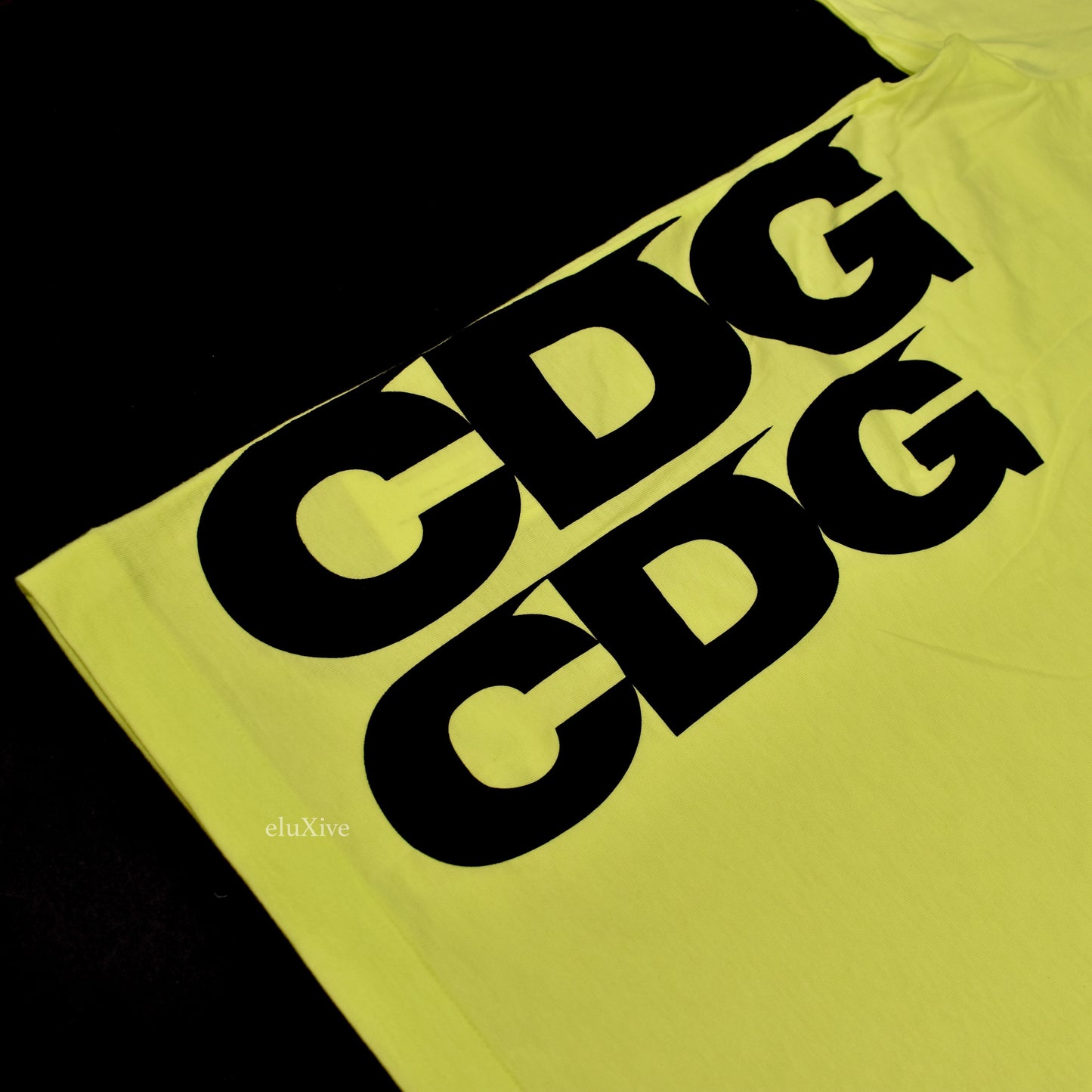 Comme Des Garcons - Yellow CDG Logo S/S T-Shirt