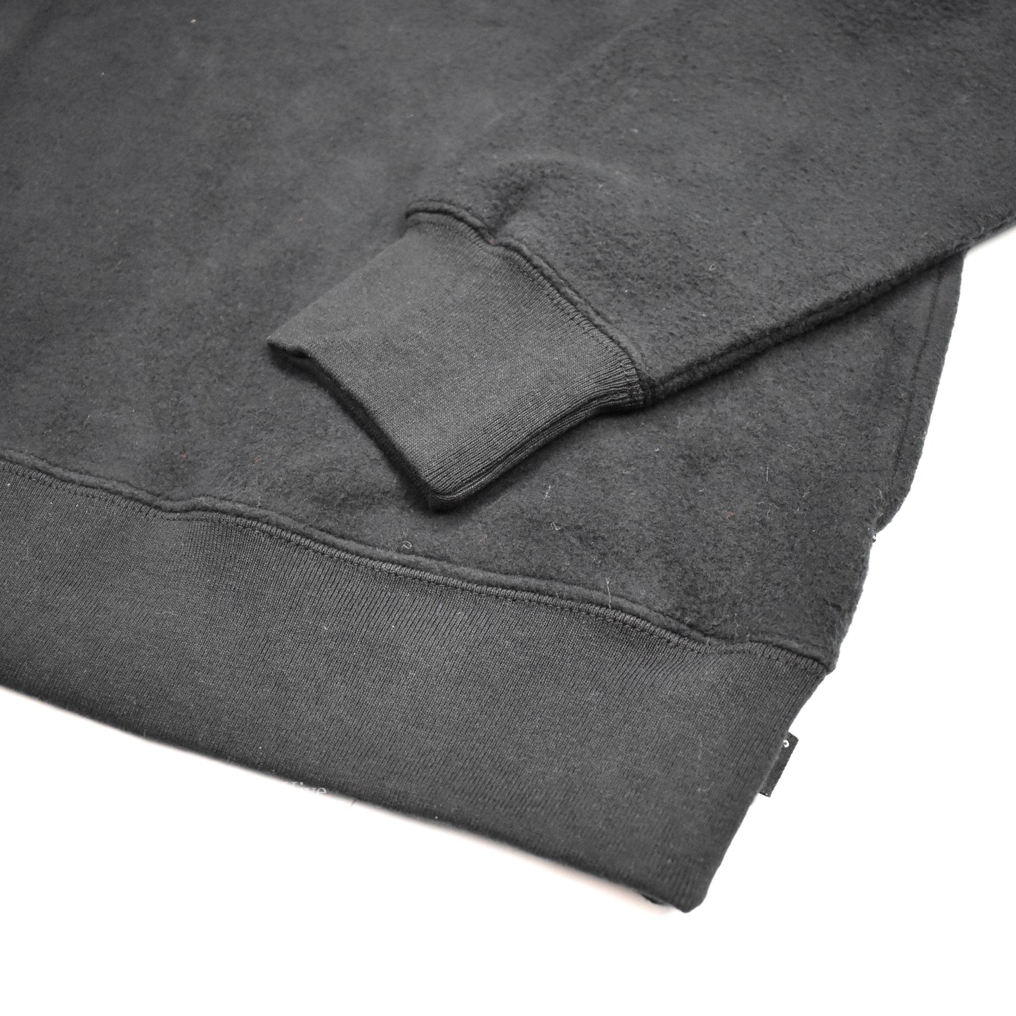 Supreme - Black Reverse Fleece Logo Hoodie