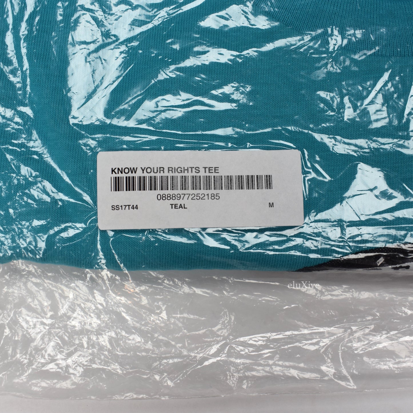Supreme - Teal 'Know Your Rights' T-Shirt