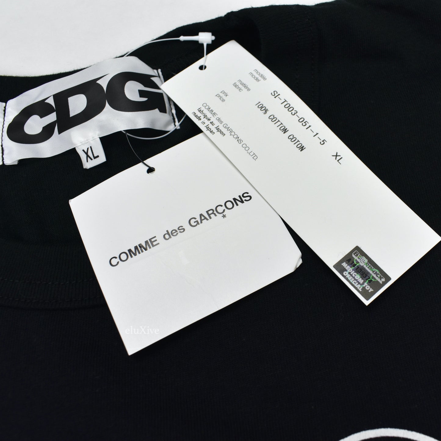 Comme des Garcons x Medicom - CDG Bearbrick Logo L/S T-Shirt (Black)