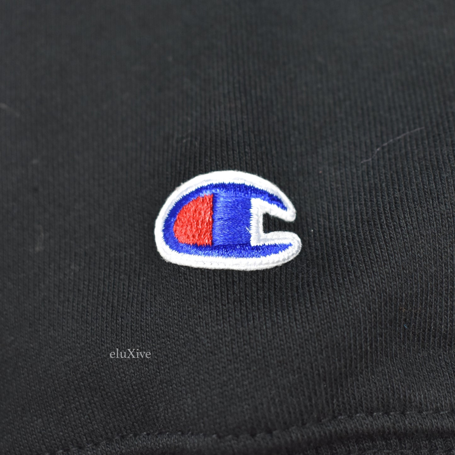 Supreme x Champion - Black 'Stay in School' Logo Sweatshirt