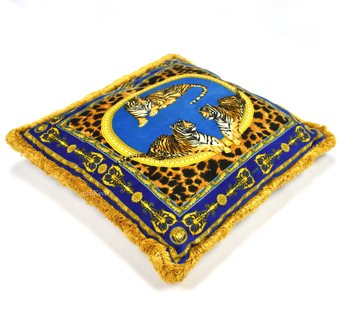 Versace - Barocco Tiger Velvet Pillow