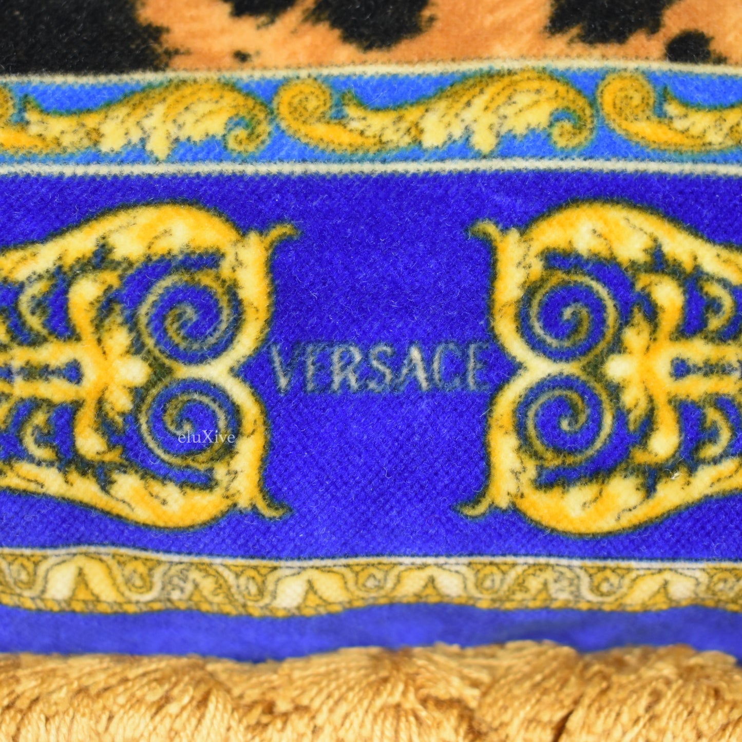 Versace - Barocco Tiger Velvet Pillow