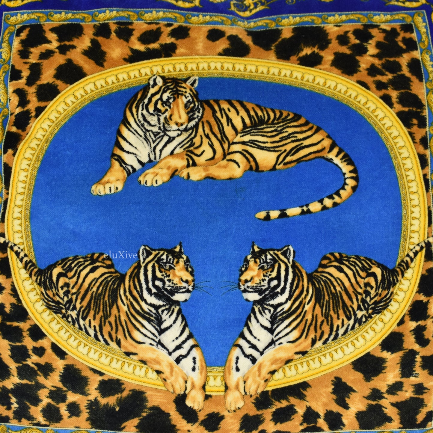 Versace - Barocco Tiger Velvet Pillow