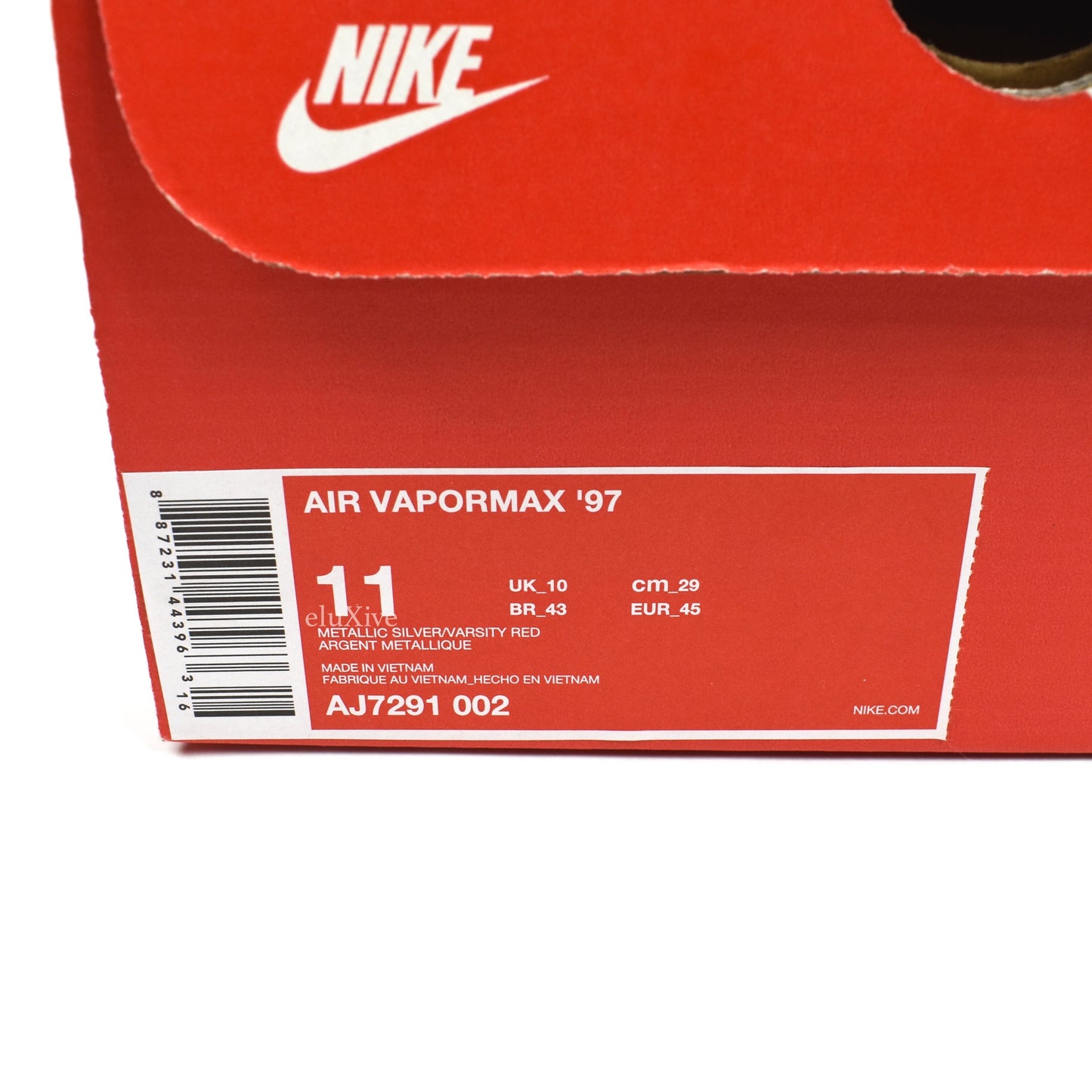 Nike - Air Vapormax 97 'Silver Bullet' (Metallic Silver/Red)