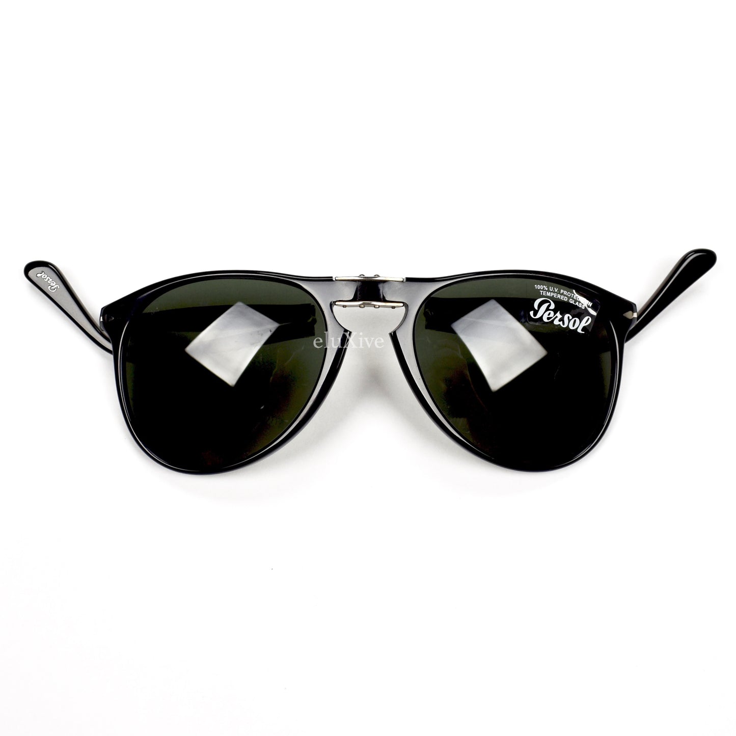 Persol - 9714-S Folding Sunglasses (Black)