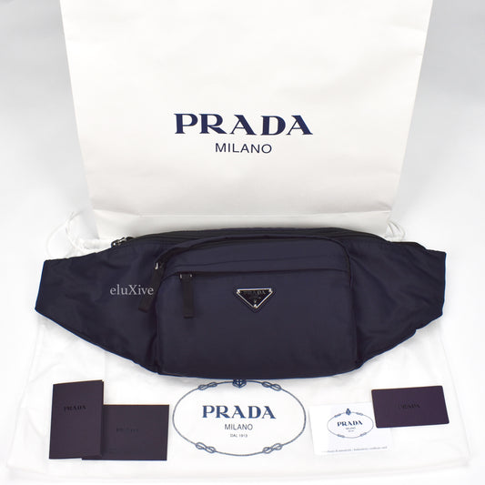 Prada - Navy Nylon Waist Bag