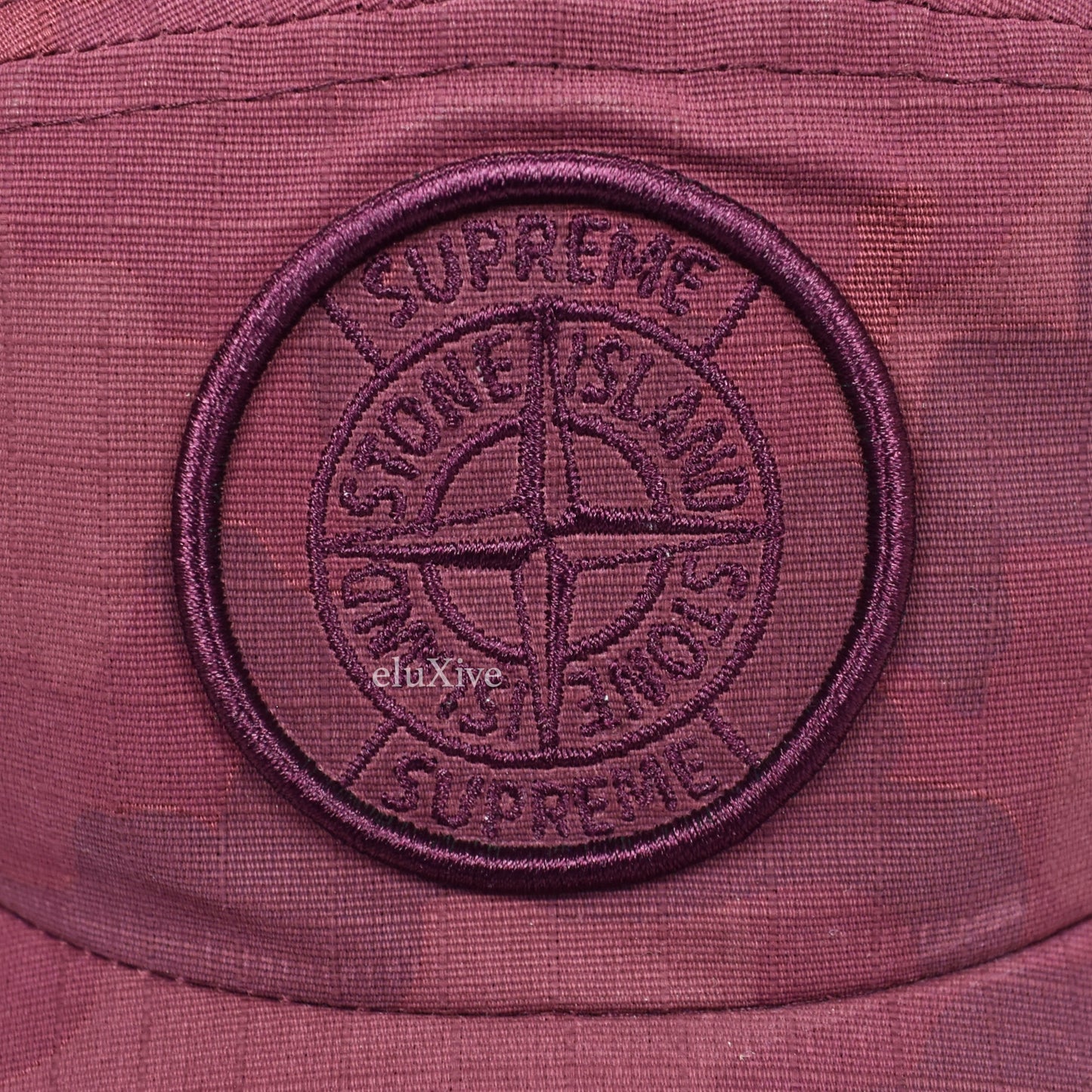 Supreme x Stone Island - Heat Reactive Ripstop Camo Logo Hat (Red)